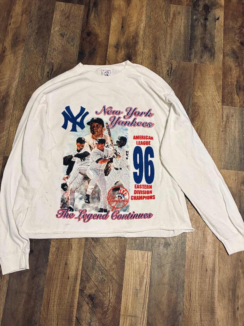 New York Yankees 1996 American League Eastern Division Champions Long Sleeve